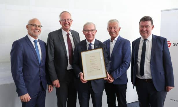 Salzburger Gemeindetag: Auszeichnung für LH Dr. Wilfried Haslauer und Dir. Dr. Martin Huber