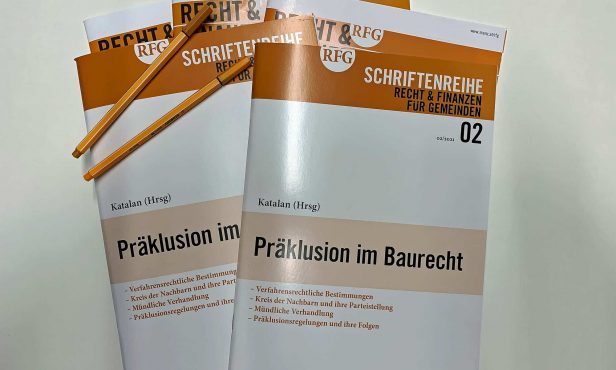 Buchtipp: RFG-Schriftenreihe zur Präklusion im Baurecht