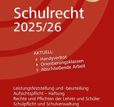 Buchtipp: Schulrecht 2025/26