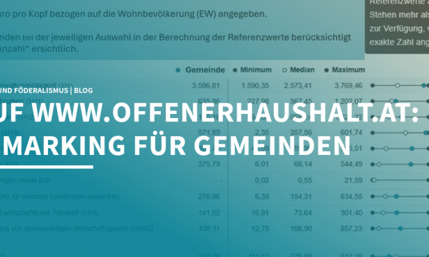 Neu auf www.offenerhaushalt.at – Benchmarking-Tool für Gemeinden jetzt verfügbar