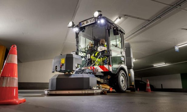 Effiziente Tiefgaragenreinigung mit System: Sauber bis in die Tiefe.